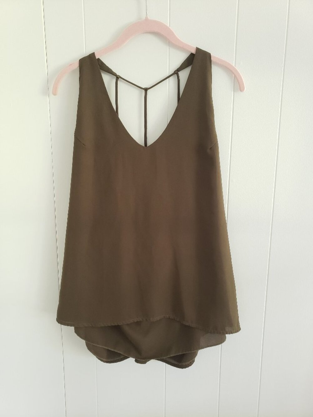 Charlotte Russe Open Back Cut Out Top Size XL